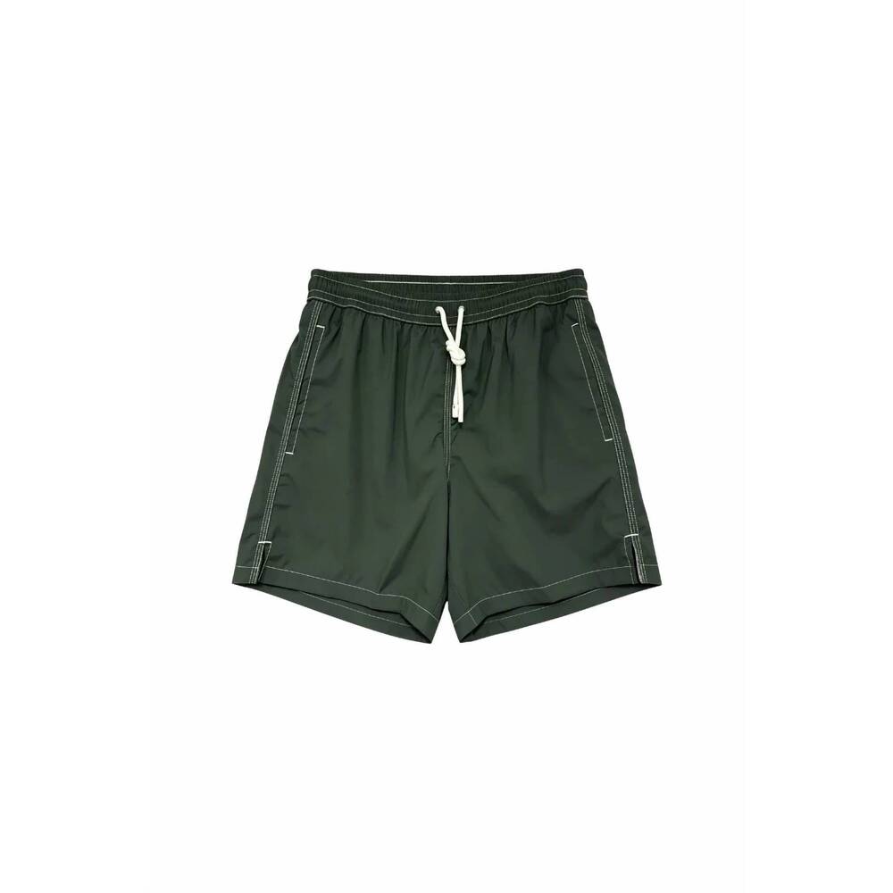 NEW FEDELI men's madeira airstop swim shorts trunks in dark green